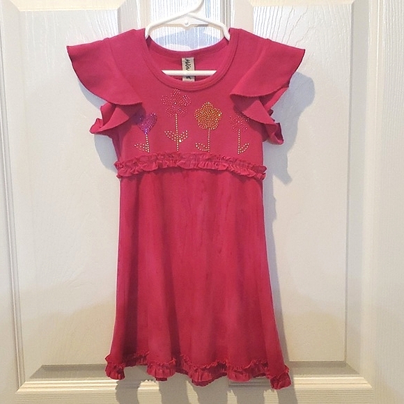 Mignone Other - Mignone Pink Floral Design Top & Tie Dye Bottom Dress Toddler Girls Size 2T